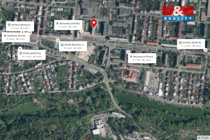 Pronájem bytu 2+kk, Mladá Boleslav - Mladá Boleslav III, U Kasáren, 56 m2