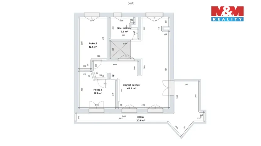Prodej bytu 3+kk, Hradec Králové, Na Občinách, 106 m2