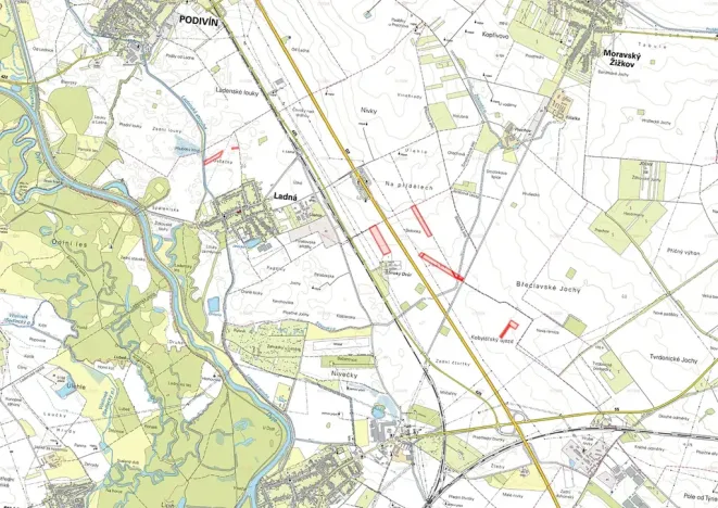 Prodej podílu pole, Břeclav, 62435 m2