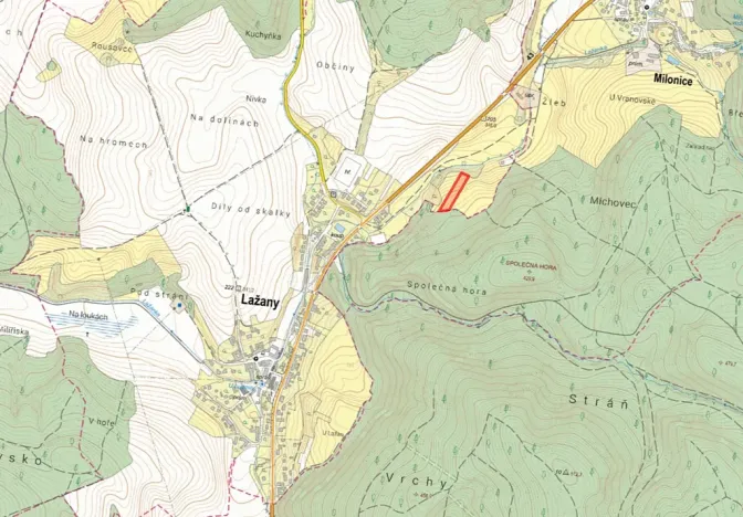 Prodej podílu louky, Lažany, 2215 m2