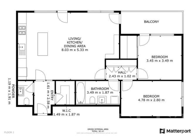Pronájem bytu 3+kk, Praha - Hloubětín, Modrého, 91 m2