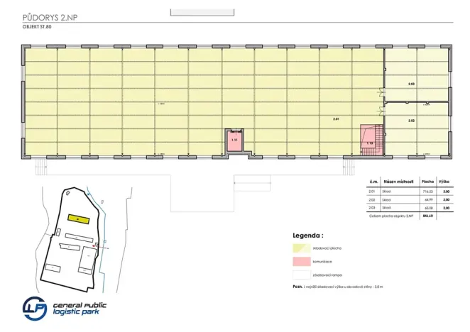 Pronájem skladu, Ostrov, 330 m2