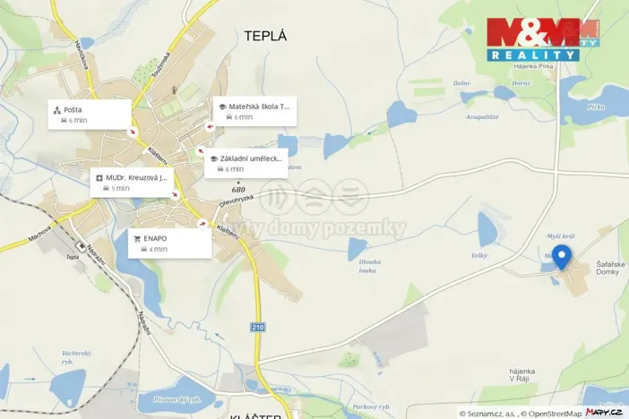 Prodej rodinného domu, Teplá - Klášter, Šafářské Domky, 390 m2