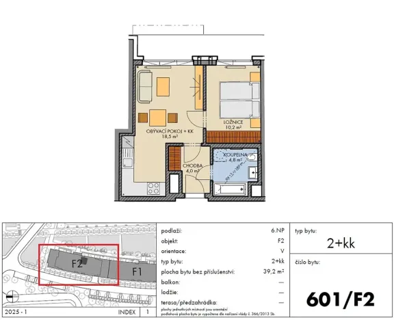 Prodej bytu 2+kk, Praha - Chodov, Bartůňkova, 39 m2