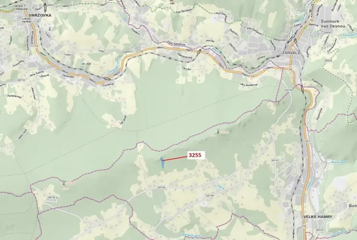 Dražba lesa, Velké Hamry, 6125 m2