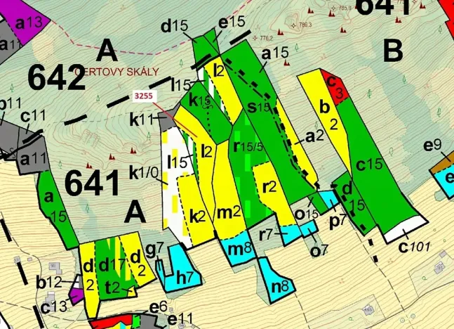 Dražba lesa, Velké Hamry, 6125 m2