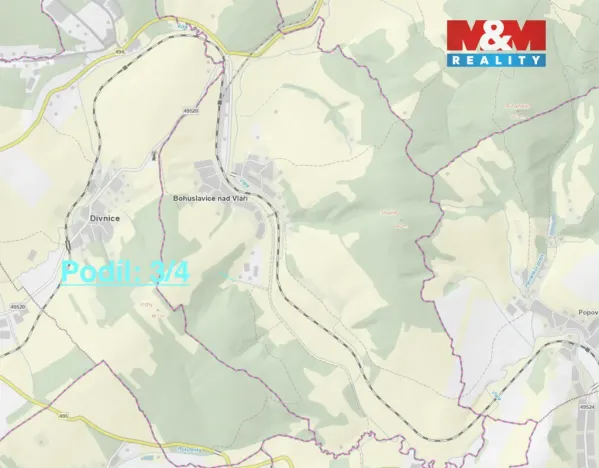 Prodej louky, Bohuslavice nad Vláří, 127756 m2