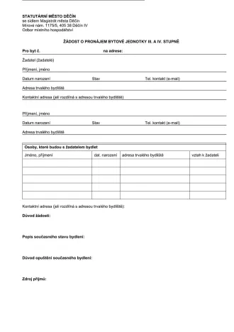 Pronájem bytu 1+1, Děčín, Dvořákova, 33 m2