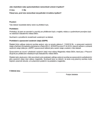 Pronájem bytu 1+1, Děčín, Dvořákova, 33 m2