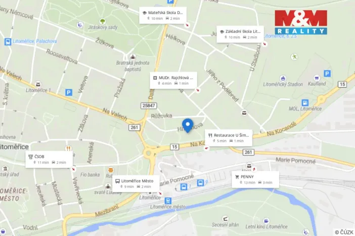 Prodej bytu 2+1, Litoměřice - Předměstí, Hrubínova, 57 m2