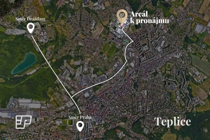 Pronájem obchodního prostoru, Teplice, Zemská, 5600 m2