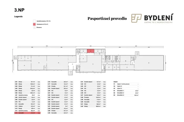 Pronájem skladu, Ústí nad Labem, Žižkova, 782 m2
