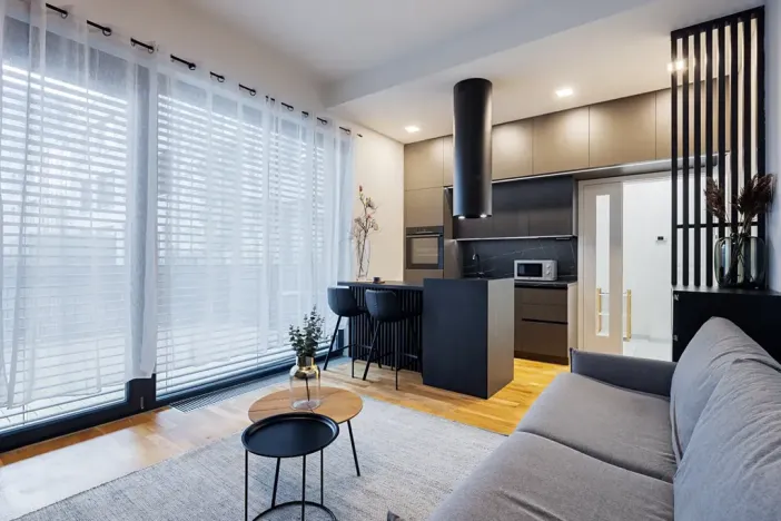 Pronájem bytu 1+kk, Praha - Smíchov, Grafická, 35 m2