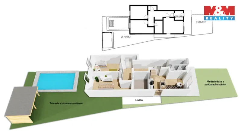 Prodej bytu 3+kk, Praha - Kyje, Federova, 69 m2