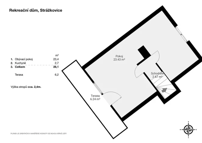 Prodej chaty, Strážkovice, 73 m2
