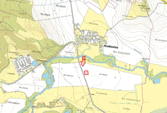 Prodej pole, Krašlovice, 8624 m2