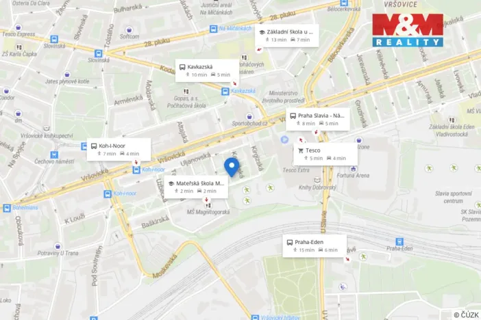 Prodej bytu 3+1, Praha - Vršovice, Tádžická, 75 m2