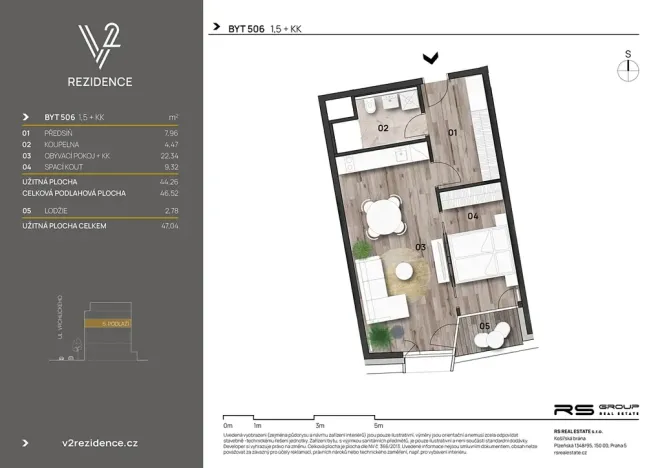Prodej bytu 2+kk, Praha - Košíře, Hlaváčkova, 46 m2