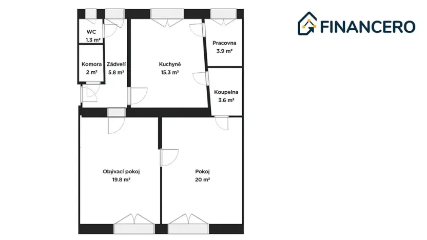 Prodej bytu 2+1, Brno, Vaňkovo náměstí, 83 m2