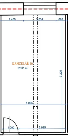 Pronájem kanceláře, Blansko, Na Brankách, 29 m2