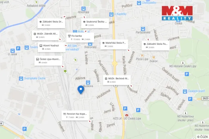 Pronájem bytu 2+1, Česká Lípa, 5. května, 59 m2
