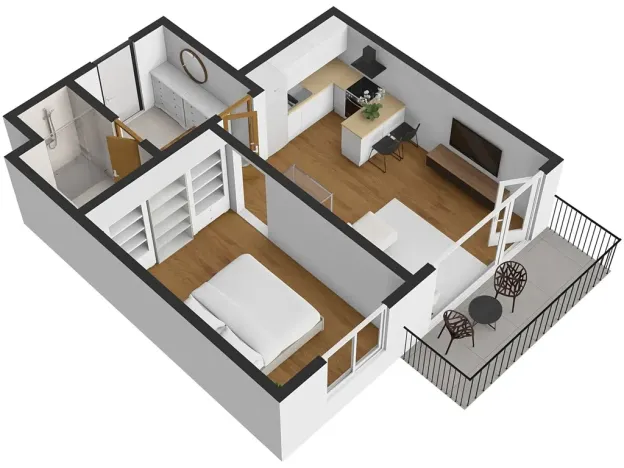 Pronájem bytu 2+kk, Plzeň, Pallova, 49 m2