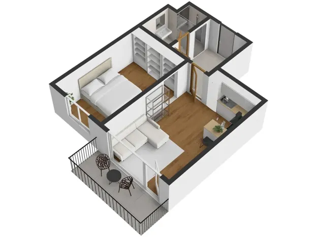 Pronájem bytu 2+kk, Plzeň, Pallova, 49 m2