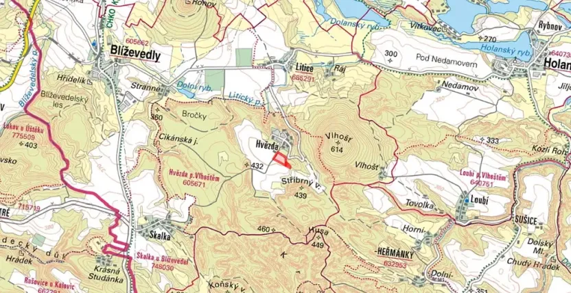 Prodej pole, Blíževedly, 28865 m2