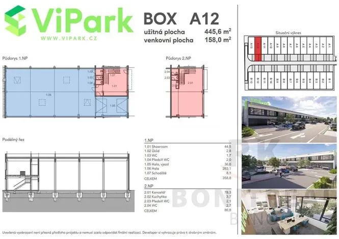 Prodej skladu, Brno, Vinohradská, 445 m2