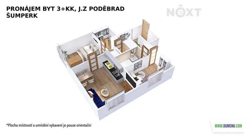 Pronájem bytu 3+kk, Šumperk, J. z Poděbrad, 47 m2