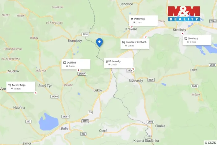 Prodej lesa, Kravaře, 4458 m2