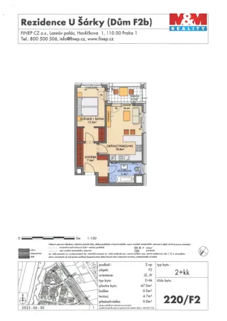 Prodej bytu 2+kk, Praha, Huppnerova, 47 m2