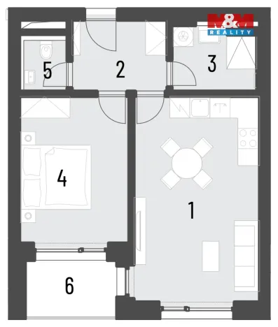 Prodej bytu 2+kk, Brandýs nad Labem-Stará Boleslav, Dřevčická, 50 m2