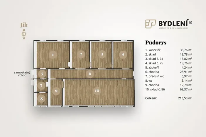 Pronájem kanceláře, Teplice, Tolstého, 218 m2