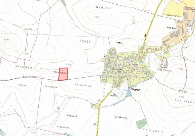 Prodej pole, Sloveč, 9767 m2