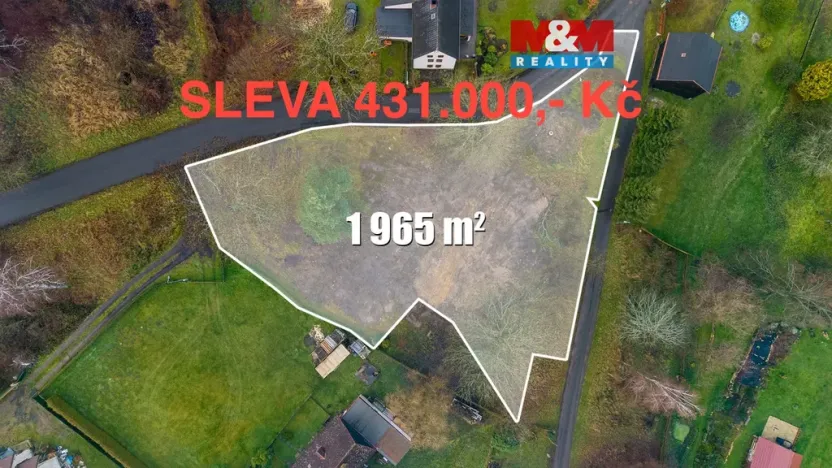 Prodej pozemku pro bydlení, Růžová, 1965 m2