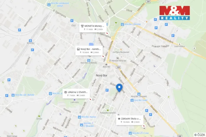 Pronájem bytu 2+kk, Nový Bor, Palackého, 40 m2