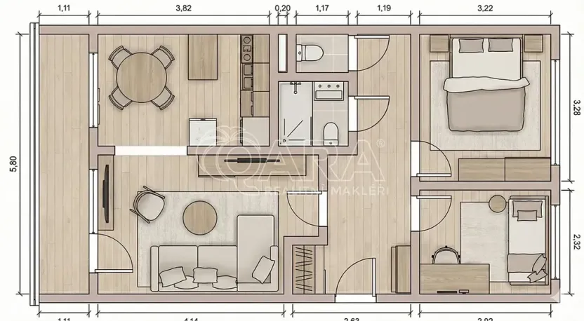 Prodej bytu 3+1, Praha - Střížkov, Rumburská, 55 m2