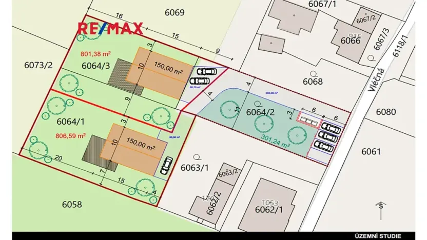 Prodej pozemku pro bydlení, Rychvald, Vléčná, 1058 m2