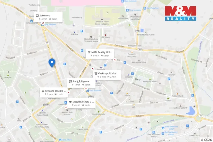 Prodej bytu 2+1, Slaný, Brožovského, 47 m2