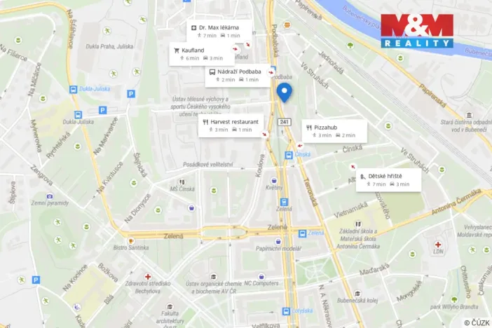 Pronájem bytu 2+kk, Praha - Bubeneč, Podbabská, 64 m2