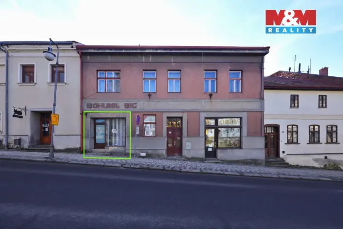 Pronájem obchodního prostoru, Polná, Sezimovo náměstí, 40 m2