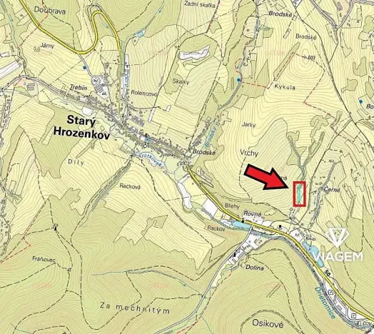 Prodej podílu pole, Starý Hrozenkov, 349 m2