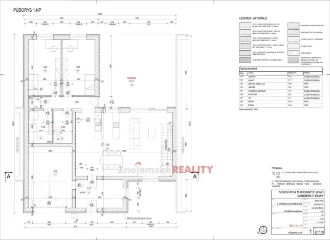Prodej rodinného domu, Znojmo, Koukalova, 164 m2