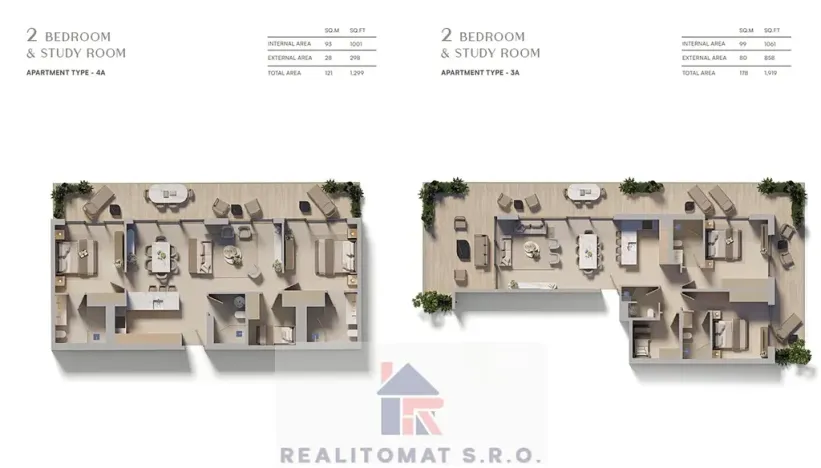 Prodej bytu 3+kk, Dubaj, Spojené arabské emiráty, 120 m2