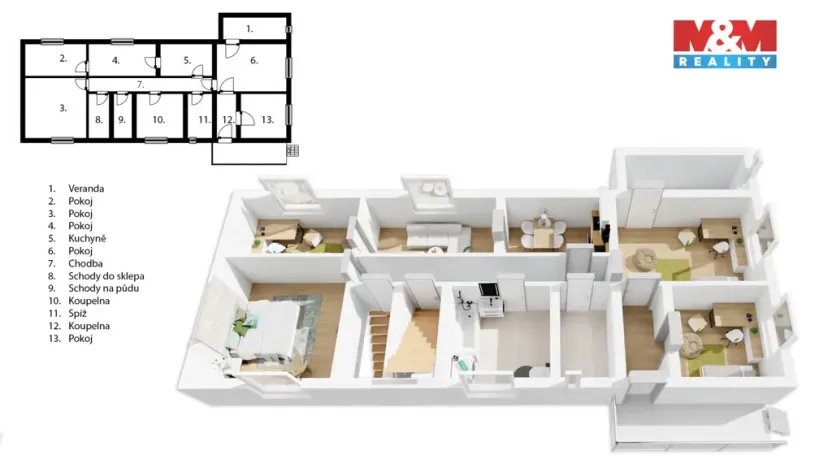 Prodej rodinného domu, Tuřany, 108 m2