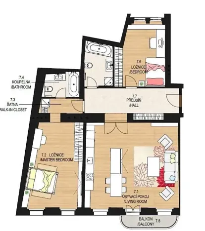 Pronájem bytu 3+kk, Praha - Nové Město, Soukenická, 108 m2