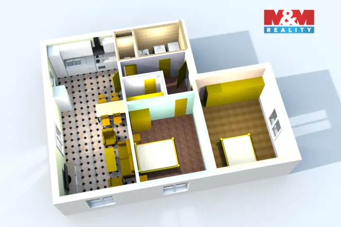 Prodej bytu 3+kk, Bečváry, 72 m2