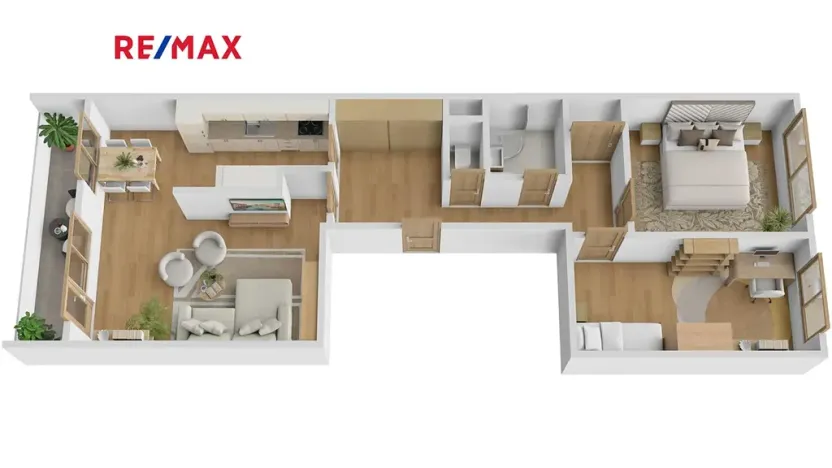Prodej bytu 3+1, Praha - Stodůlky, Prusíkova, 77 m2