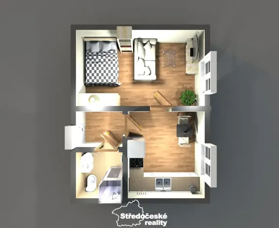 Prodej bytu 1+kk, Mšené-lázně, Mládežnická, 31 m2